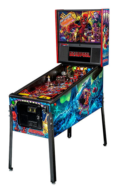 Deadpool Premium Pinball Machine cabinet