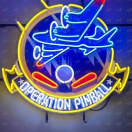 Operation Pinball Glass Neon Sign 36"