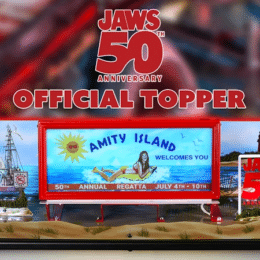 jaws 50th pinball topper